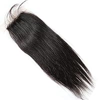 Bella Hair Free Part Silk Base Closure Straight, 130% Density Natural Color Remy Virgin Human Hair 4x4inch Top Closure (10inch)