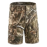 Guide Gear Ripstop Men’s Camo Cargo Shorts, Cotton Bermudas for Work, Casual, Hiking, Summer