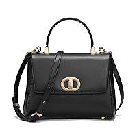 Leather Handbag for Women Tote bag Boho Purses and Handbags with Zipper Black handbag