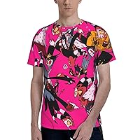 Anime Manga Helluva Boss T Shirt Mens Casual Tee Summer O-Neck Short Sleeves Tshirt