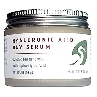 Hyaluronic Acid Day Serum with 72 Ionic Minerals and Alpha-Lipoic Acid for Strengthening, firming, and tightening skin, 2 fl. oz