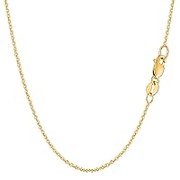 Jewelry Affairs 14k Yellow Gold Forsantina Chain Necklace, 1.5mm