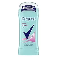 Degree Original Antiperspirant Deodorant 48-Hour Sweat & Odor Protection Sheer Powder Antiperspirant for Women 2.6 oz