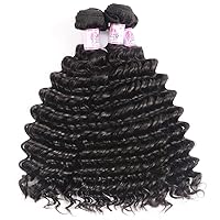 Beauty Forever Hair 8A Grade 100% Unprocessed Malaysian Deep Wave virgin hair 1 Bundle Remy Human Hair Wave Natural Color Can Be Dyed and Bleached (16)