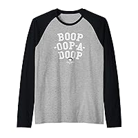 Betty Boop Vintage Boop-Oop-A-Doop Collegiate Logo Raglan Baseball Tee