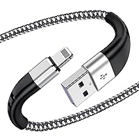 Essri for iPhone Charger Cord 10 FT 2Pack, [MFI Certified] USB to Lightning Cable 10 Feet, Nylon Braided Long Charging Cable 10 Foot Compatible with iPhone 14/13/12/11/X/XS/XR/8/Pad Mini Air - Gray