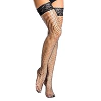 JarseHera Thigh High Fishnets stockings Silicone Lace Top Tights