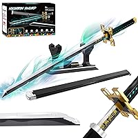 Jorumo Demon Slayer SwordsBuilding Sets for Adults and Kids, 40in Tokitou Muichirou Sword Building with Scabbard and Stand, Anime Sword Building Toy Katana Demon Slayer Gift, 771 Pcs