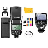 Godox TT600 Camera Flash Speedlite, Master/Slave Function, GN60 Built-in 2.4G Wireless X System 1/8000s HSS Flash with Godox XPro-S TTL Wireless Flash Trigger Compatible for Sony Camera