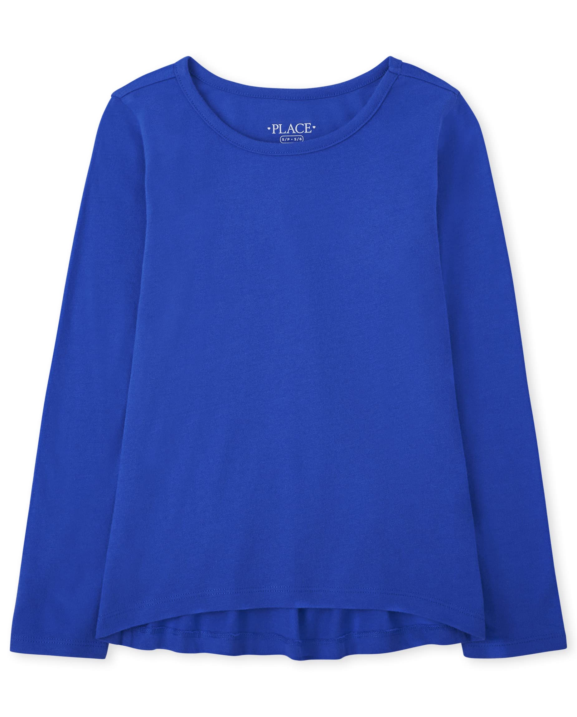 The Children's Place Girls' Long Sleeve High Low Top
