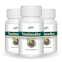Yastimadhu Powder, 100g (Pack of 3) - Indian Ayurveda's Pure Natural Herbal Supplement Powder
