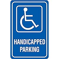 ZING Green Safety Products 2196 Eco Parking Sign, Handicapped Parking Pictogram, 18Hx12W, Engineer Grade Prismatic, Recycled Aluminum