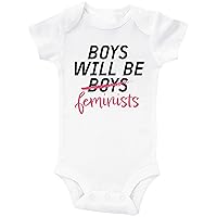 Feminist Onesie, BOYS Will BE FEMINISTS, Feminism Baby Boy Outfit, Feminist Baby Clothes, Unisex Feminist Baby Gifts