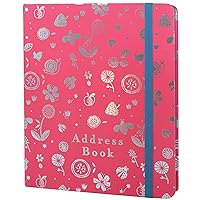 Large Address Book. Address Book with Alphabetical Tabs and 432 Spaces. Hardcover Address Books with Change of Address Labels, Birthday & Christmas Card Sections. 8.5 x 7.5''
