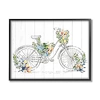 Floral Country Bicycle Framed Giclee Art by Kim Allen
