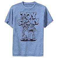 Disney Little, Big Pixar Toy Story Power Duo Boys Short Sleeve Tee Shirt