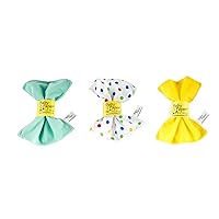 Baby Paper Original Crinkle Sensory Toy | Triangle, Yellow, Blue 3-Pack | Bright Colors, Washable, and Non-Toxic Crinkle Paper for Babies | Perfect Bow Gift Topper Reusable as a Crinkle Toy