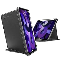 tomtoc Vertical Case for 10.9 Inch iPad Air 5th/4th Gen (2022/2020), Protective iPad Case with iPad Pencil Holder, Magnetic Kickstand for 3 Use Modes, Support iPad Pencil Wireless Charging, Black