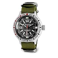 Vostok | Classic Amphibian Automatic Self-Winding Russian Diver Wrist Watch | WR 200 m |Fashion | Business | Casual Men's Watches | Model 420640