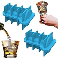 2PCS Prank Ice Cube Molds 3D Silicone Ice Cube Tray Creative Ice Making Mold Funny Shaped Ice Cube for Chilling Coffee Chocolate Wine Whiskey Juice