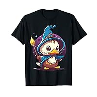 Cute Wizard Duck Funny Tabletop RPG Fantasy Gamer T-Shirt