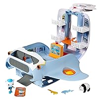 Octonauts Above & Beyond | Octoray Transforming Playset | 7 Pieces | 25+ Lights and Sounds, Multicolor, includes Figure, Playset, 3 Accessories, 3 AAA Batteries