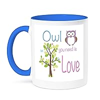 3dRose EvaDane - Funny Quotes - Owl you need is love - Mugs (mug_113682_11)