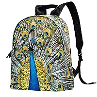 Travel Backpacks for Women,Mens Backpack,Feather Indian Peacock,Backpack