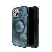 ZAGG Milan Snap iPhone 15/14/13 Case - Drop Protection (13ft/4m), Durable Graphene Phone Case, Anti-Yellowing & Scratch-Resistant, Wireless Charging MagSafe Case, Ocean Blue