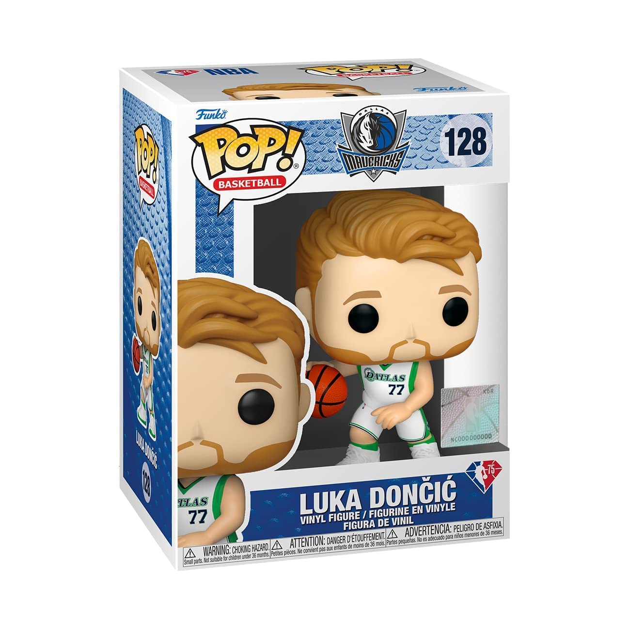 Funko POP Pop! NBA: Mavericks - Luka Dončić, Multicolor, 4 inches (57629)