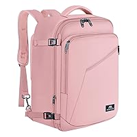 Pink Travel Backpack for Women, Large Backpack Airline Approved, Expandable Carry on Backpacks, 35L Convertible Suitcase, Weekender Back Pack for Hiking Sport Gym, Gift for Traveler