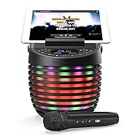 Karaoke Machine for Adults & Kids with Wireless Microphone, SingCast One - Karaoke Speaker with Video Casting Technology, Karaoke System with Bluetooth & Voice Changing Effect