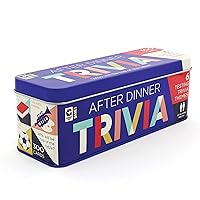 Ginger Fox - After Dinner Trivia Game, Classic Trivia Card Game, Trivia Games for Family Game Night, 6 Categories of Trivia Cards, Fun Card Games for Home, Party, & Travel, 300 Cards, Ages 14+