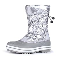 FANTURE Kids Snow Boots Boys Girls Waterproof Outdoor Winter Boots with Warm Fur Lined (Toddler/Little Kid)