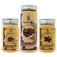 100% Natural Dry Amla Powder, Reetha Fruit Powder & Shikakai Fruit Powder For Healthy Hair Care Pack (400 g)