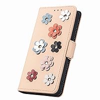 Fashion 3D Flower Leather Flip Phone case with Wallet Card Holder Stand for iPhone 14 13 12 11 8 7 6 S X XS XR Plus Pro Max Mini SE Cover Glamorous Full wrap-Around Bumper(Gold,SE 2/3)