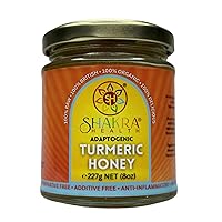 Turmeric Borage Honey UK. Strong; Adaptogenic; Raw Pot Set; Pre-biotic; Runny & Light. Anti-Inflammatory; Anti-Aging. Shakra Health