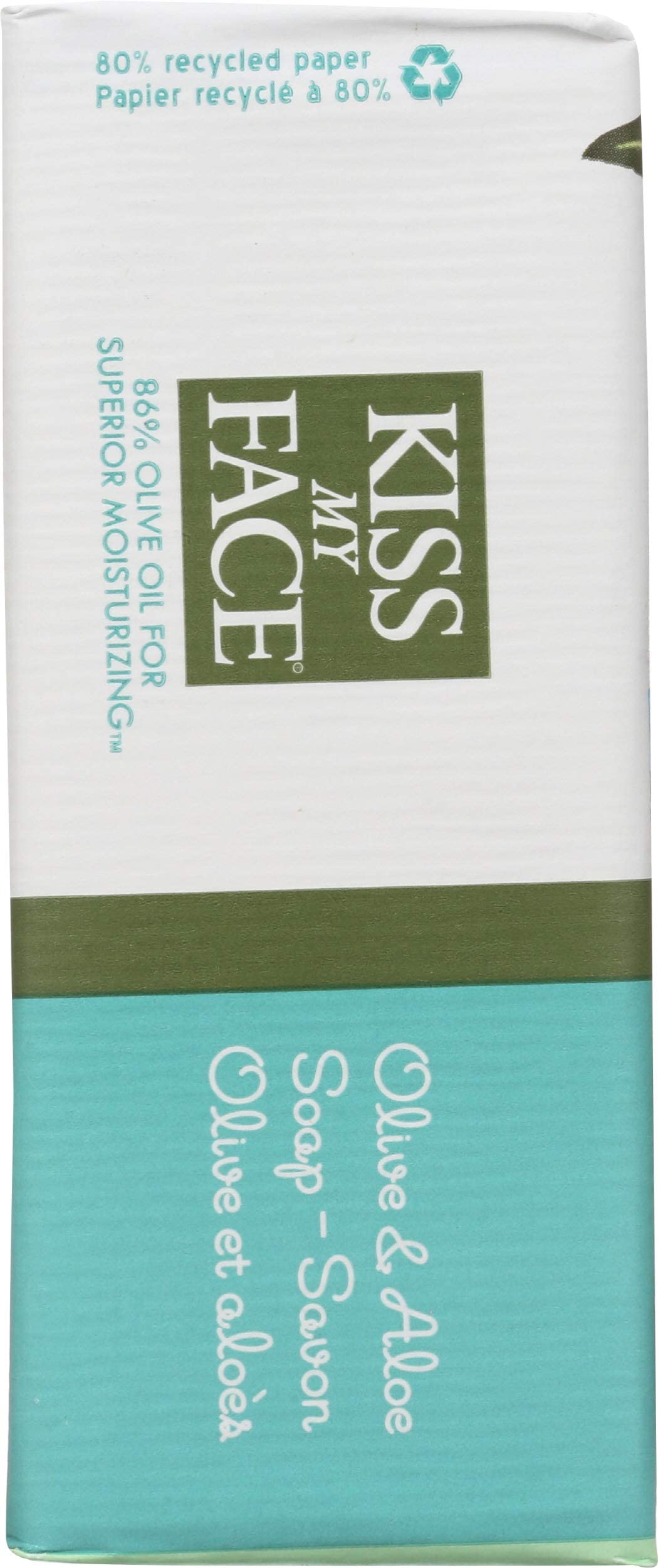 Kiss My Face Moisturizing Bar Soap for All Skin Types - Olive & Aloe - 8 oz