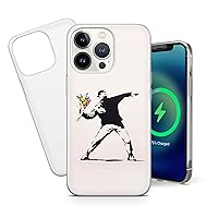 Banksy Phone Case Graffiti Cover for iPhone 13 Pro, 12 Pro, 11 Pro, XR, XS, SE, 8, 7, 6 for Samsung A12, S20, S21, A40, A71, A51, for Huawei P20, P30 Lite A225_1