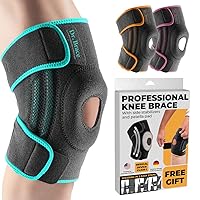 DR. BRACE ELITE Knee Brace with Side Stabilizers & Patella Gel Pads for Maximum Knee Pain Support and fast recovery for men and women-Please Check How To Size Video (Earth, XX-Large)