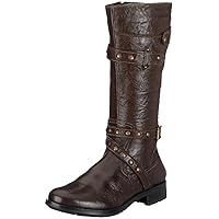 Geox Girl Knee Leather High Buckle Flake Boots