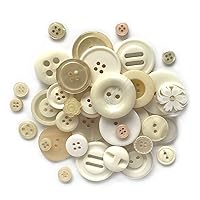Buttons Galore and More Basics & Bonanza Collection – Extensive Selection of Novelty Round Buttons for DIY Crafts, Scrapbooking, Sewing, Cardmaking, and other Art & Creative Projects 8.0 oz