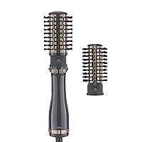 INFINITIPRO BY CONAIR Hot Air Spin Brush Set with 2-Inch AND 1.5-Inch Brushes, Hot Air Spin Dryer Brush