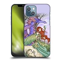 Head Case Designs Officially Licensed Amy Brown Fairy On A Journey with Dragon Magical Fairies Hard Back Case Compatible with Apple iPhone 13