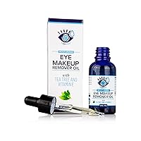 Heyedrate Eye Makeup Remover – Vitamin E & Tea Tree Oil Support Healthy Eyes – Organic, Moisturizing, Non Drying Makeup Remover Cleanser – Waterproof Eye Makeup Remover - 1oz. (Pack of 1​)