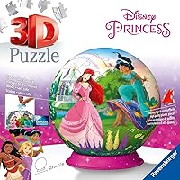 3D Puzzle 11579 Disney Princess Puzzle Ball in Three Dimensions by Motif or Numbers for Big and Small Fans of Disney Princesses from 6 Years