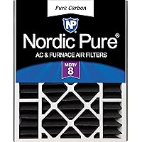 Nordic Pure 20x25x5 (19_3/4 x 24_1/4 x 4_7/8) Air Bear Replacement Pure Carbon Odor Reduction Merv 8 Air Filter 1 PK