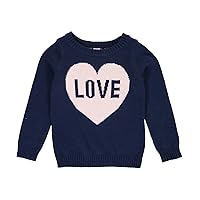 Carter's Girls' Sweater 273g625, Navy, 4