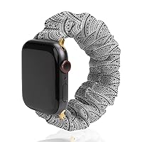 Boho Style Print Watch Bands Elastic Replacement Wristband Compatible with IWatch Bands Series 6 5 4 3 2 1