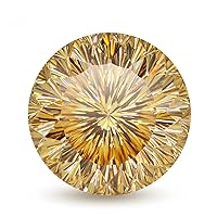 JEWELERYN Loose Moissanite 110 Carat, Champagne Color Diamond, VVS1 Clarity, Round Angel Brilliant Cut Gemstone for Making Engagement/Wedding/Ring/Jewelry/Pendant/Necklaces